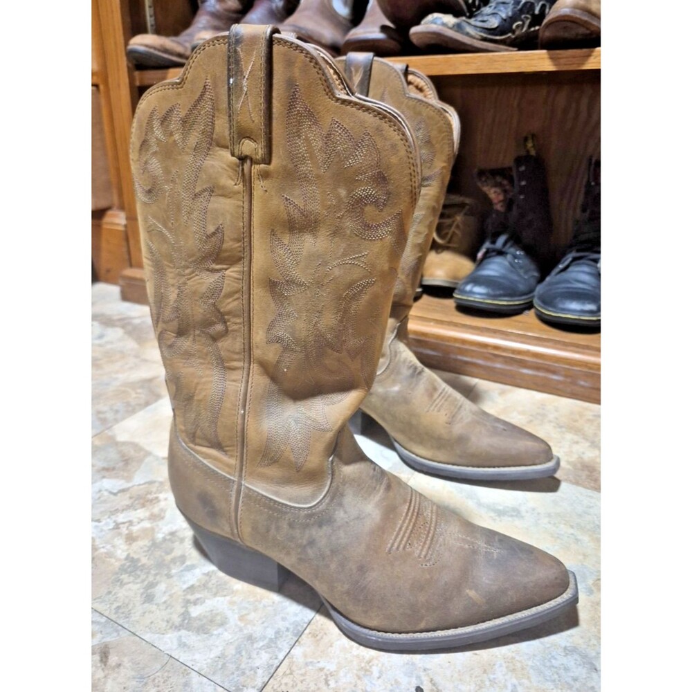 Twisted X Cowboy Western Boots WWT0016 Brown Leather  Woman's Size 7.5 C